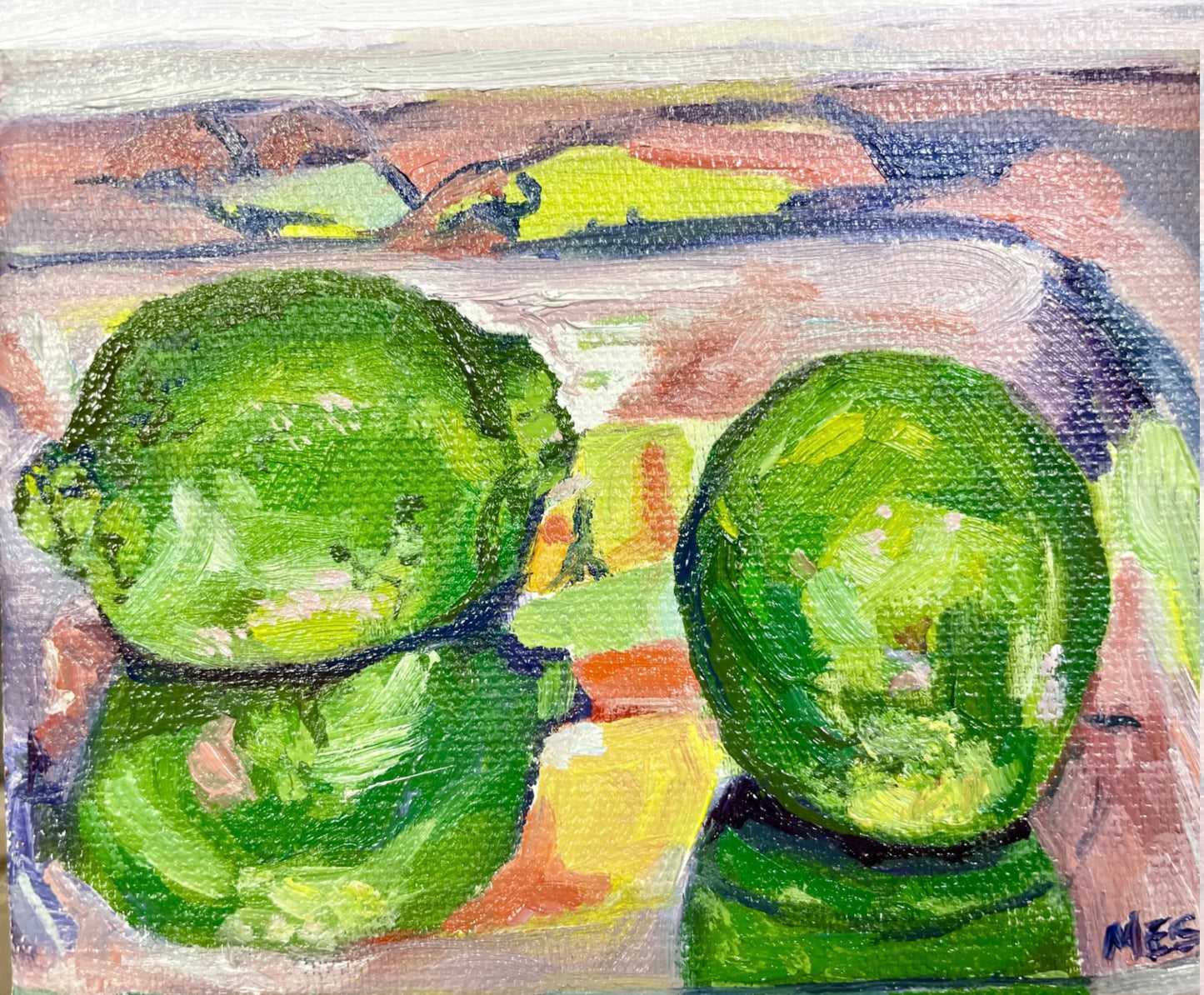Two Limes on a Silver Plate