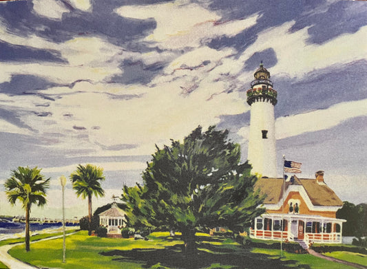 Saint Simons Island, GA Light House Christmas Cards