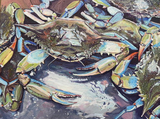 Blue Crabs Giclée Archival Print on Paper